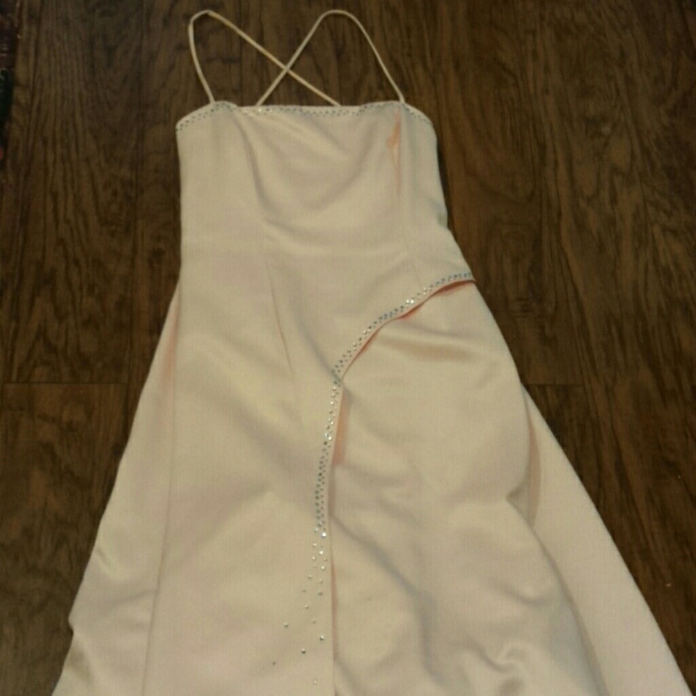 Beautiful pink prom dress